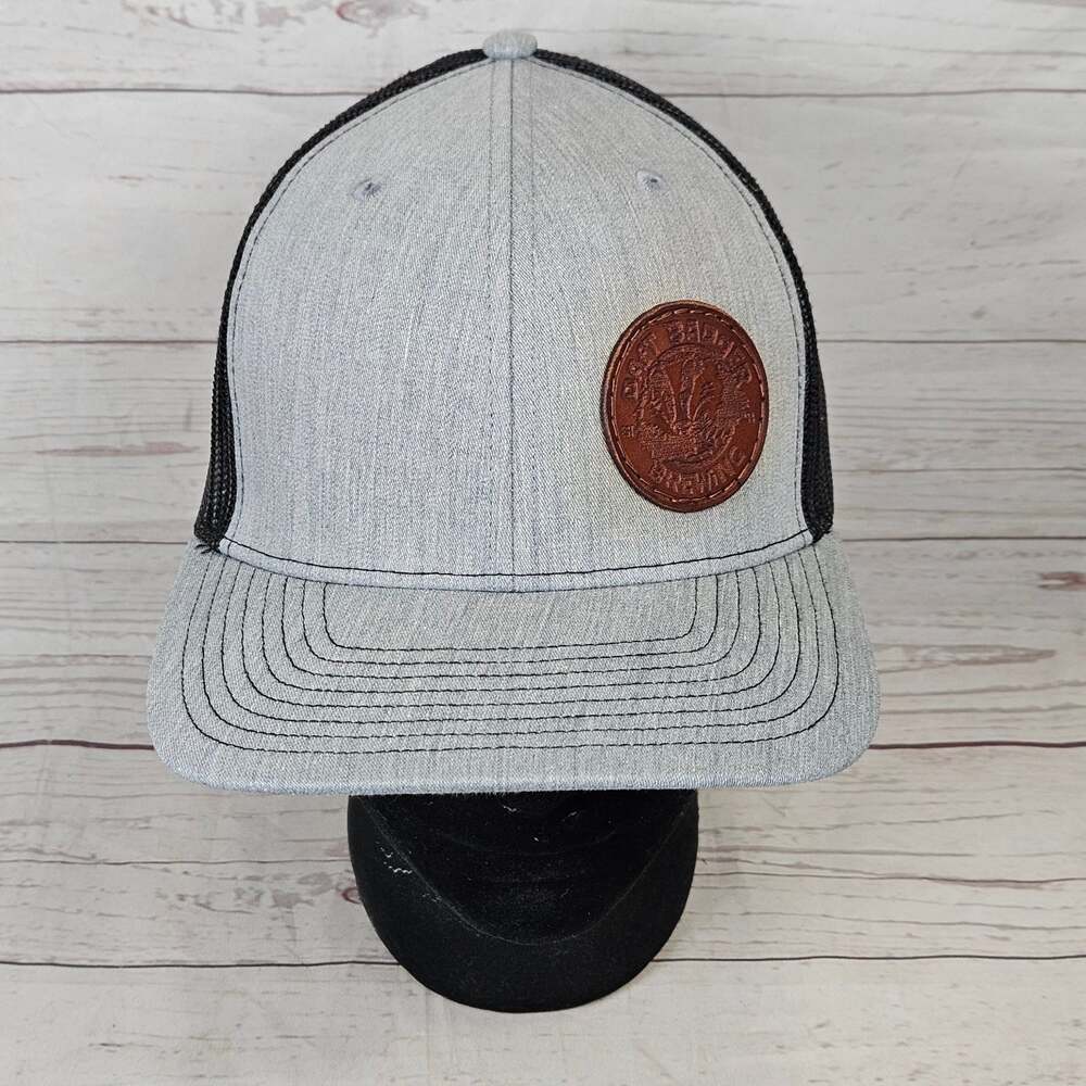 Daft Badger Brewing Richardson Hat 112 Men's Snapback Trucker Grey Black